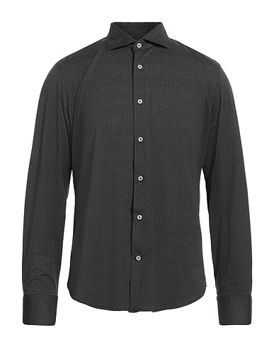 TRAIANO Hemd mit Muster Braungrau 42% Nylon, 42% Polyester, 16% Elastan