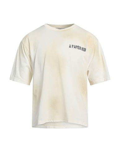 A PAPER KID T-Shirt Elfenbein 100% Baumwolle