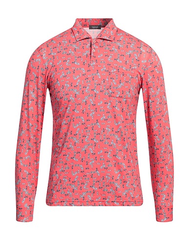 ROSSOPURO Polo shirt Coral 100% Cotton