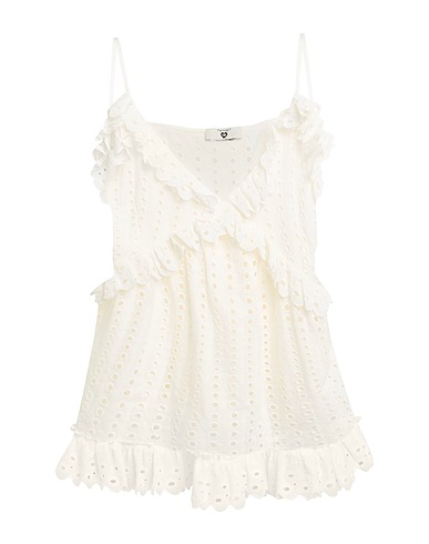 TWINSET Top Ivory 100% Cotton