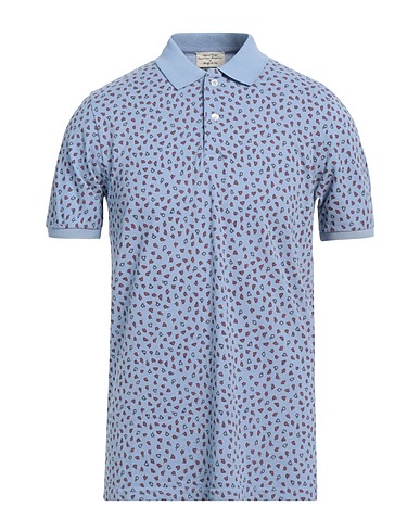 HERITAGE Polo shirt Pastel blue 100% Cotton