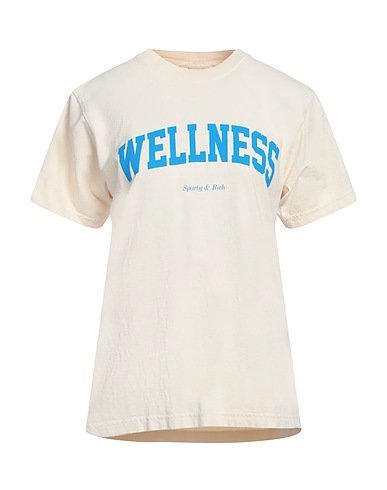 SPORTY & RICH Ｔシャツ オフホワイト コットン 100%