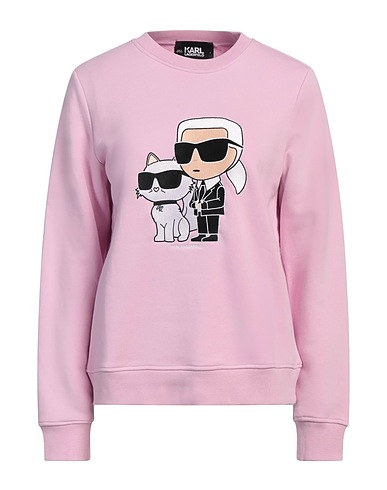 KARL LAGERFELD Felpa Rosa 90% Cotone organico, 10% Poliestere