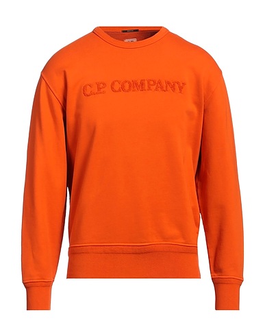 C.P. COMPANY Felpa Arancione 100% Cotone
