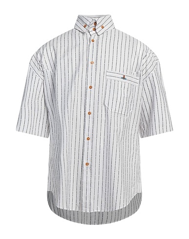 VIVIENNE WESTWOOD Patterned shirt White 100% Cotton, Viscose, Polyester