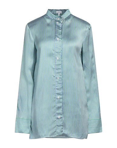 LOEWE Striped shirt Green 80% Viscose, 20% Silk