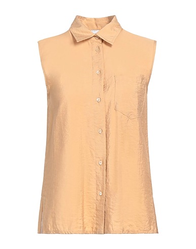SFIZIO STUDIO Solid colour shirts & blouses Camel 88% Viscose, 12% Polyamide