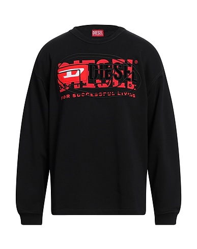 DIESEL Sweatshirt Black 100% Cotton, Elastane