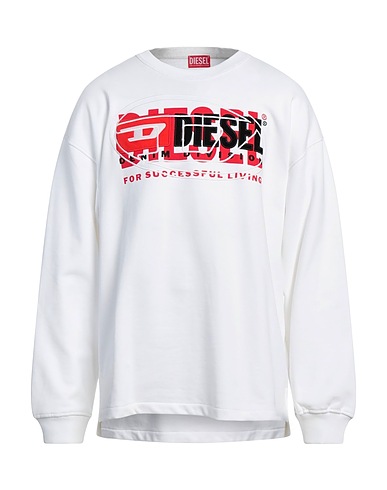 DIESEL Sweatshirt White 100% Cotton, Elastane