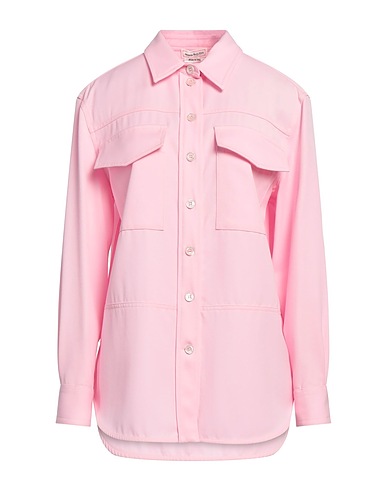 MCQUEEN Hemden und Blusen einfarbig Rosa 100% Wolle