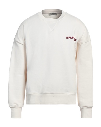 A PAPER KID Sweatshirt Cream 100% Cotton