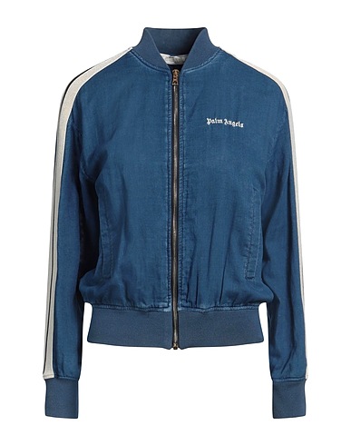 PALM ANGELS Bomber Blue 100% Cotton, Elastane