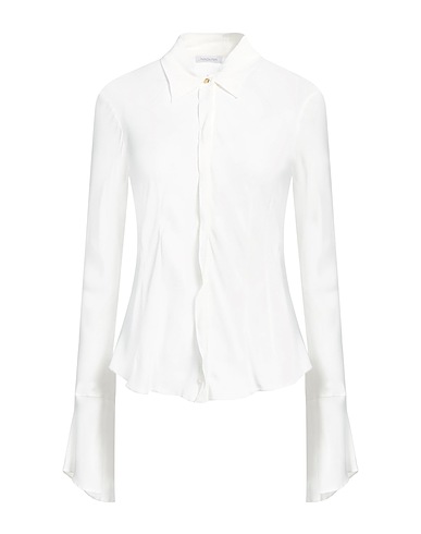 PATRIZIA PEPE Solid colour shirts & blouses White 100% Viscose