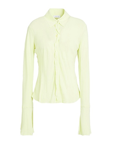 PATRIZIA PEPE Camicie e bluse tinta unita Verde lime 100% Viscosa