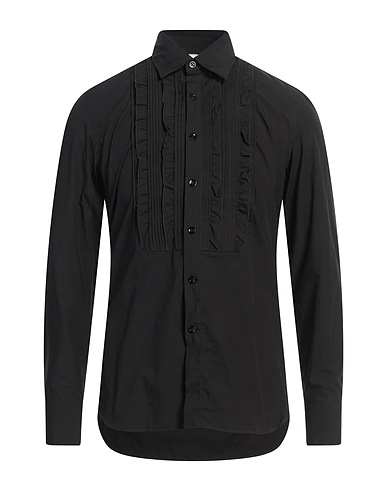 PT Torino Solid colour shirt Black 100% Cotton