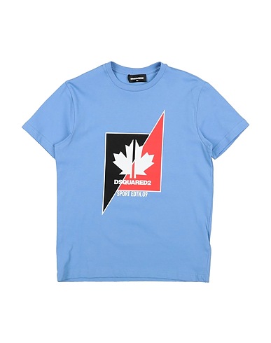 DSQUARED2 T-shirt Celeste 100% Cotone