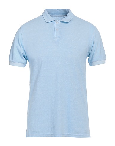 BOMBOOGIE Polo Celeste 55% Canapa, 45% Cotone