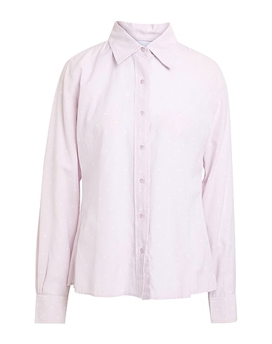 LAURENCE BRAS Camicie  e bluse fantasia Lilla 55% Cotone, 45% Viscosa