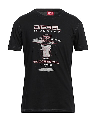 DIESEL Ｔシャツ ブラック コットン 100%