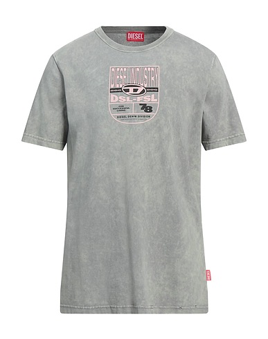 DIESEL T-shirt Sage green 100% Cotton