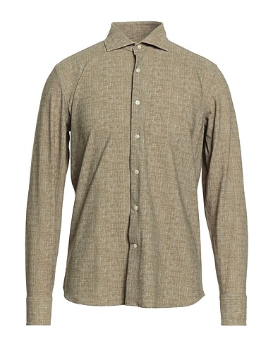 GHIRARDELLI Solid colour shirt Military green 70% Polyamide, 30% Elastane