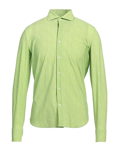 GHIRARDELLI Solid colour shirt Green 70% Polyamide, 30% Elastane