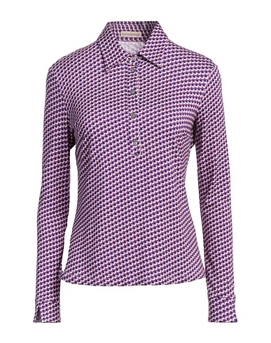 CAMICETTASNOB Polo Viola 94% Viscosa, 6% Elastan