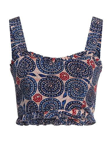 MUZUNGU SISTERS Silk top Blue 100% Silk