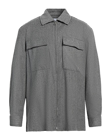 ÉTUDES STUDIO Chemise de couleur unie 88% Laine vierge, 12% Polyamide