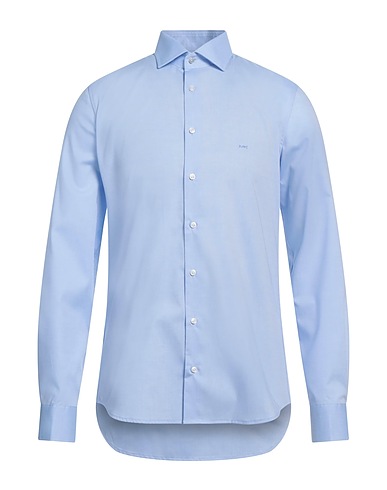 MICHAEL KORS MENS Camicia tinta unita Celeste 100% Cotone