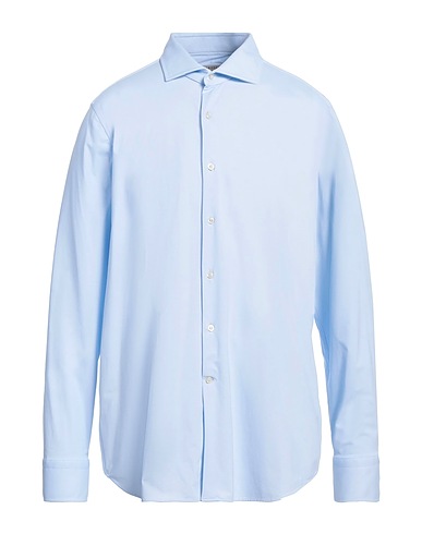 GHIRARDELLI Solid color shirt NEXT Sky blue 86% Polyamide, 14% Elastane