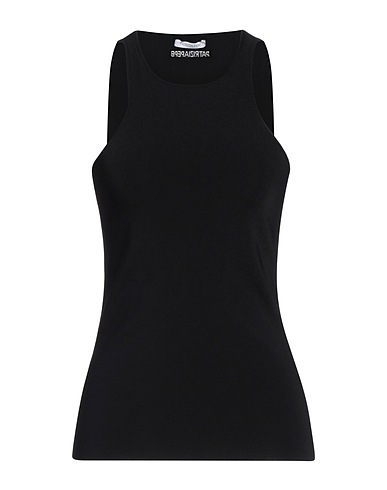 PATRIZIA PEPE Vest Black 80% Viscose, 18% Polyamide, 2% Elastane