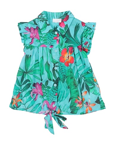 FUN & FUN Camicie  e bluse fantasia Turchese 100% Cotone