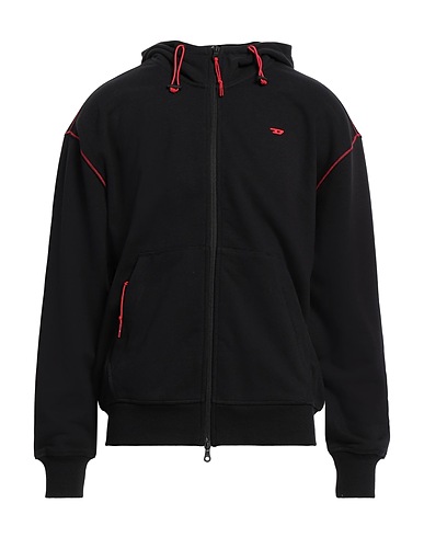 DIESEL Hoodie Schwarz 67% Baumwolle, 33% Polyester, Elastan