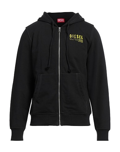 DIESEL Hoodie Schwarz 60% Baumwolle, 40% Polyester, Elastan