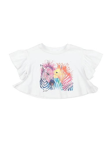 FUN & FUN T-shirt White 95% Cotton, 5% Elastane