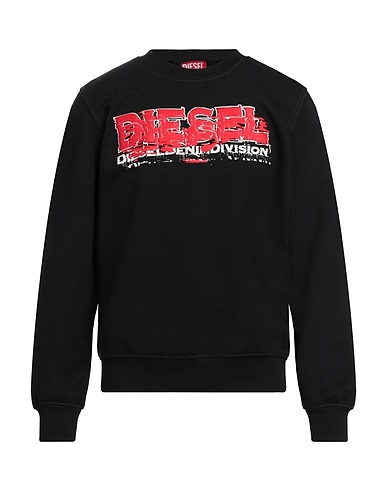 DIESEL Felpa Nero 60% Cotone, 40% Poliestere, Elastan