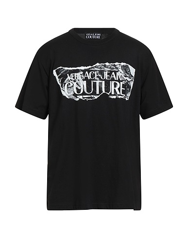 VERSACE JEANS COUTURE T-shirt Black 100% Cotton