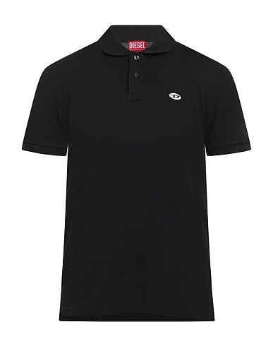 DIESEL Polo shirt Black 100% Cotton