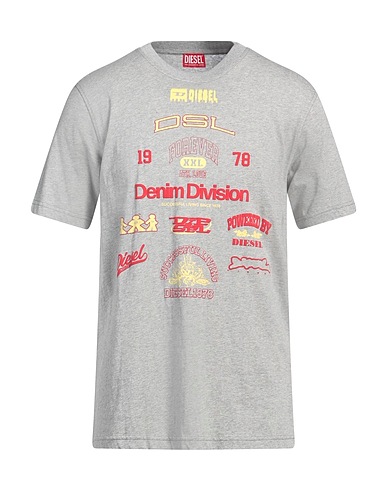 DIESEL T-shirt Light grey 100% Cotton