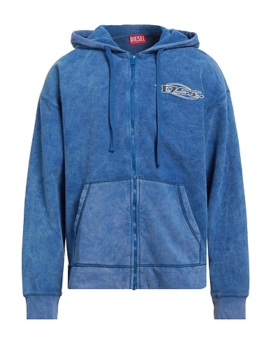 DIESEL Felpa Azzurro 100% Cotone, Elastan