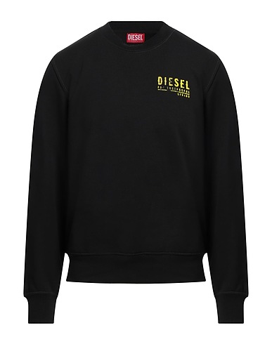 DIESEL Sweatshirt Black 60% Cotton, 40% Polyester, Elastane