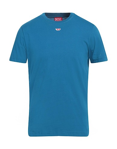 DIESEL Basic T-shirt Blue 100% Cotton