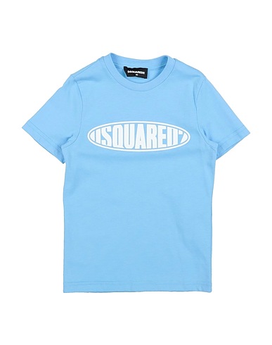 DSQUARED2 T-shirt Celeste 100% Cotone