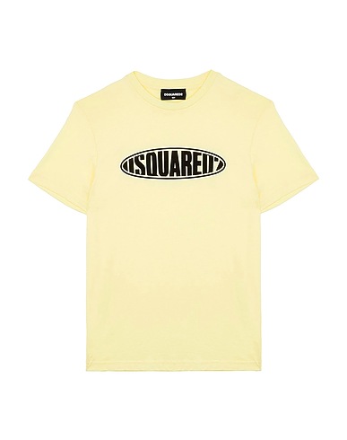 DSQUARED2 T-shirt Yellow 100% Cotton