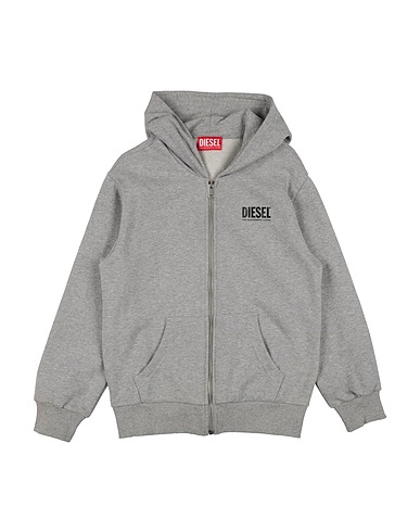DIESEL Felpa Grigio 100% Cotone, Elastan