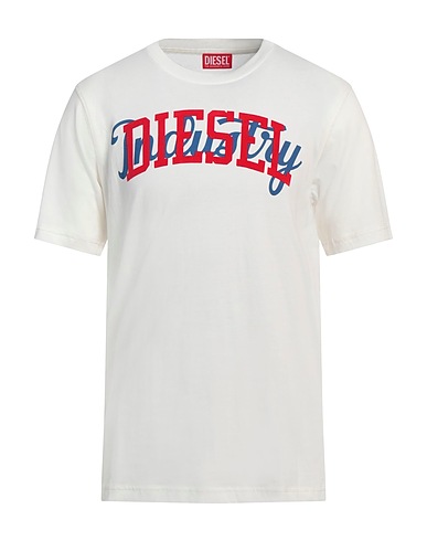 DIESEL T-shirt Bianco 100% Cotone