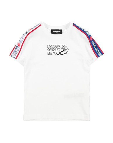 DSQUARED2 T-shirt Λευκό 100% Βαμβάκι, Πολυεστέρας, Νάιλον, Ελαστάνη