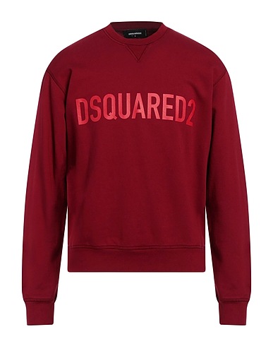 DSQUARED2 Felpa Bordeaux 100% Cotone