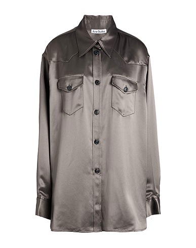 ACNE STUDIOS Solid color shirts & blouses Lead 83% Acetate, 17% Polyester